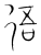 𢓲(传抄·宋·集篆古文韵海)