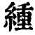 緟(印刷字体·清·康熙字典)